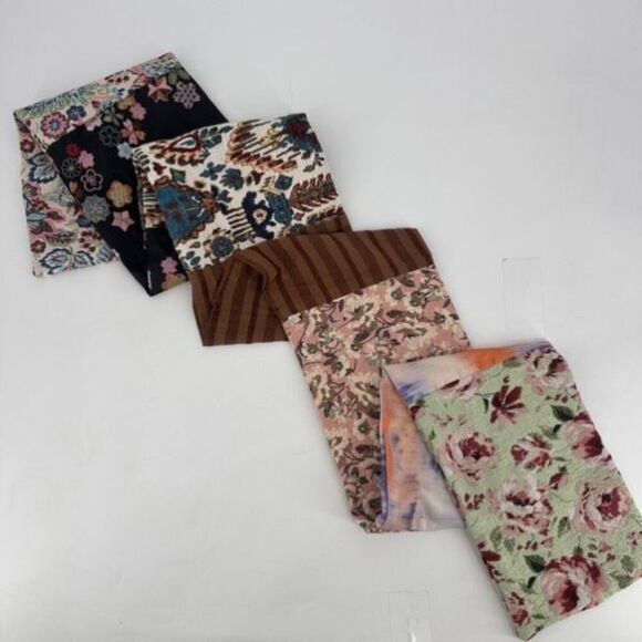 Sheila Gray Collection Mixed Print Mixed Media Floral Scarf Boho Bohemian - Picture 7 of 11